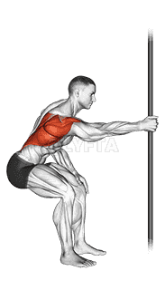 Fixed Bar Back Stretch demonstration