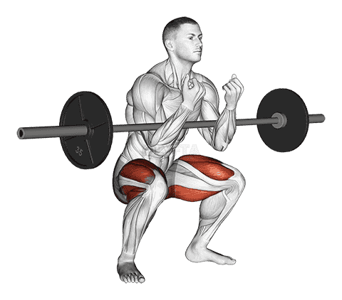 Barbell Zercher Squat Hold Isometric demonstration