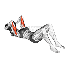 Dumbbell Lying Triceps Extension on Floor  demonstration