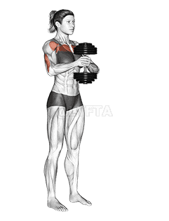 Dumbbell Svend Press  demonstration
