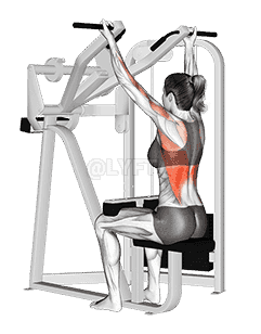 Reverse Grip Machine Lat Pulldown  demonstration