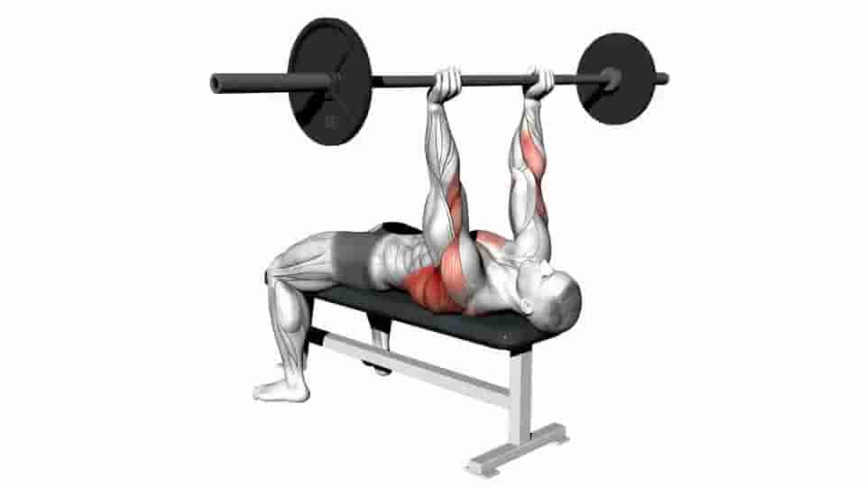 Thumbnail for the video of exercise: Barbell Pullover To Press
