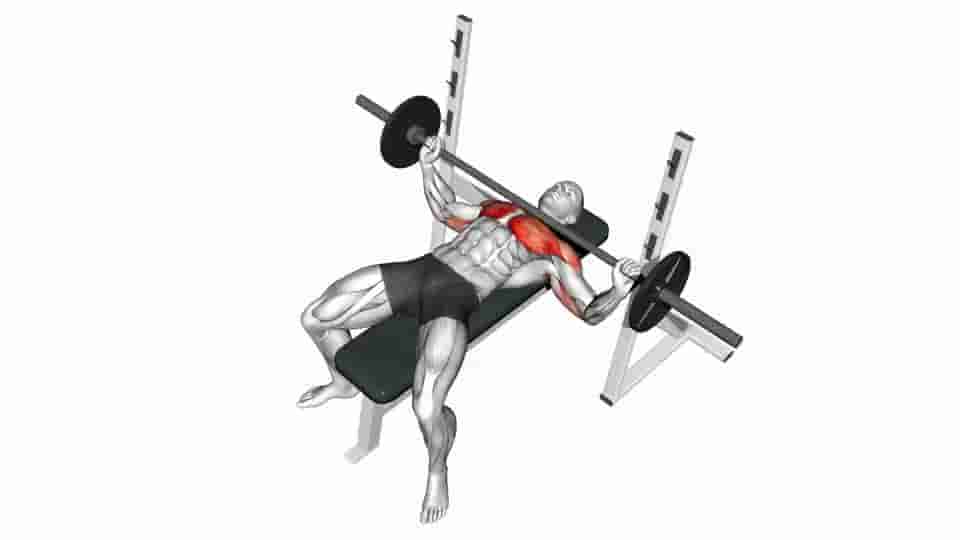 Thumbnail for the video of exercise: Barbell Wide Bench Press