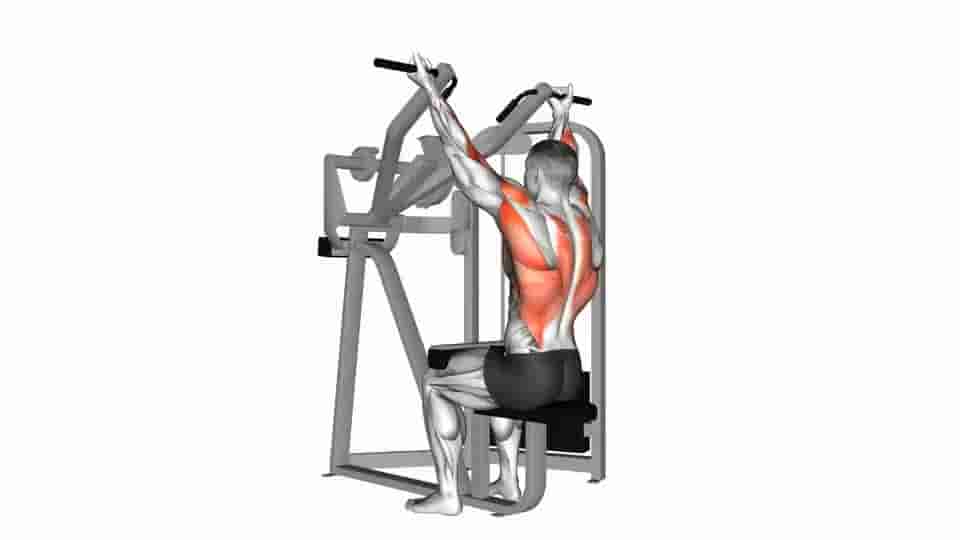 Thumbnail for the video of exercise: Reverse grip machine lat pulldown