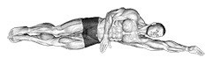 Thumbnail for the video of exercise: Side Lying Floor Stretch